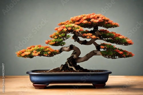 bonsai tree in vase