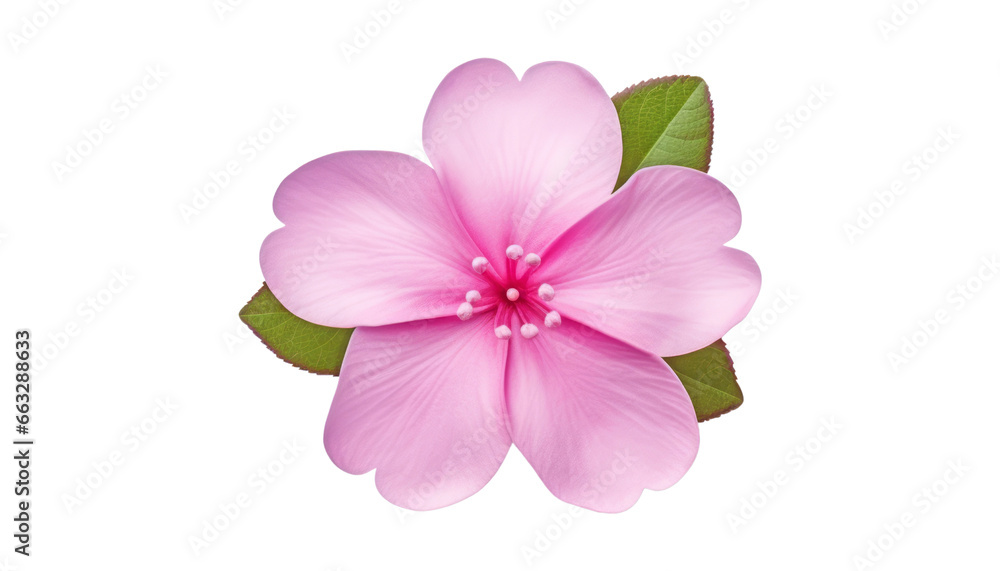 blossom pink flower isolated on transparent background cutout