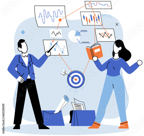 Successful project launch. Vector illustration. A project launch, birth of fresh endeavor A successful business, beacon of hard work and tenacity Project launch startup, genesis of promising venture