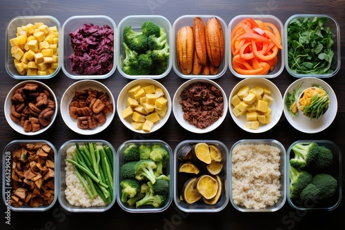 Weekend Meal Prep For Weight Loss, Emphasizing Portion Control And Homemade Workout Food