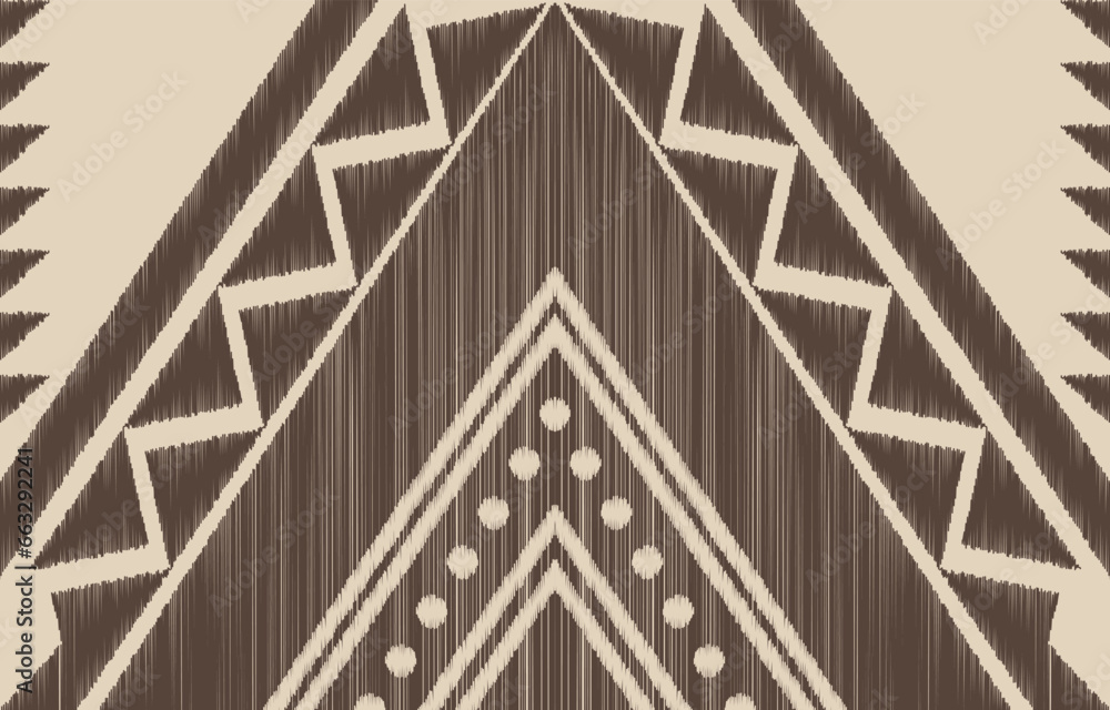 Obraz premium Ethnic abstract ikat art. Aztec ornament print. geometric ethnic pattern seamless color oriental. Design for background ,curtain, carpet, wallpaper, clothing, wrapping, Batik, vector illustration.