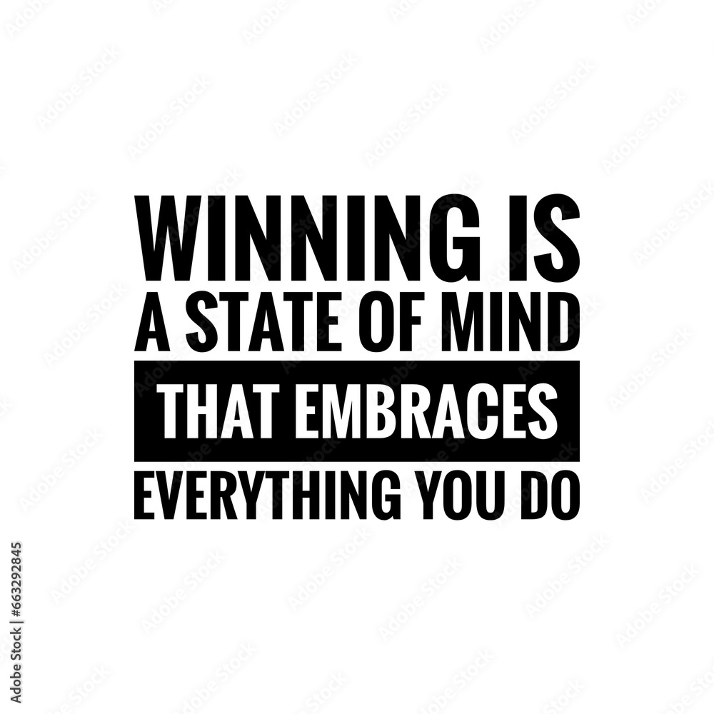 ''Winner Mindset'' Quote Illustration
