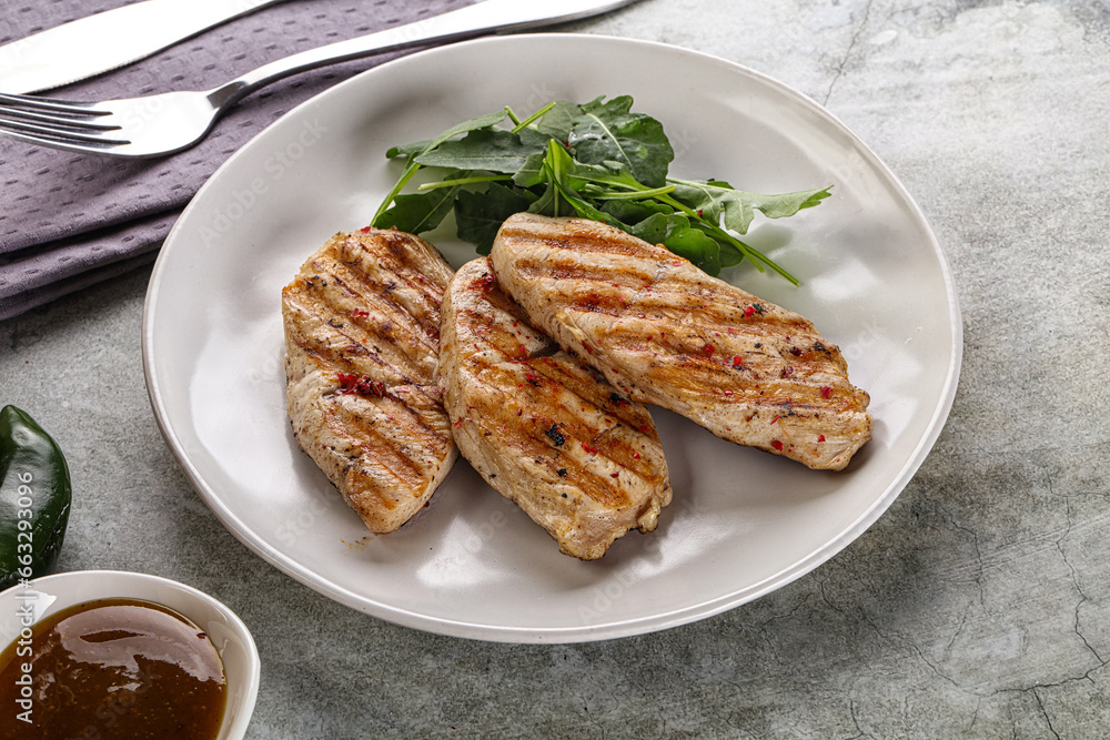 Grilled turkey breast fillet steak Grilled turkey breast fillet steak