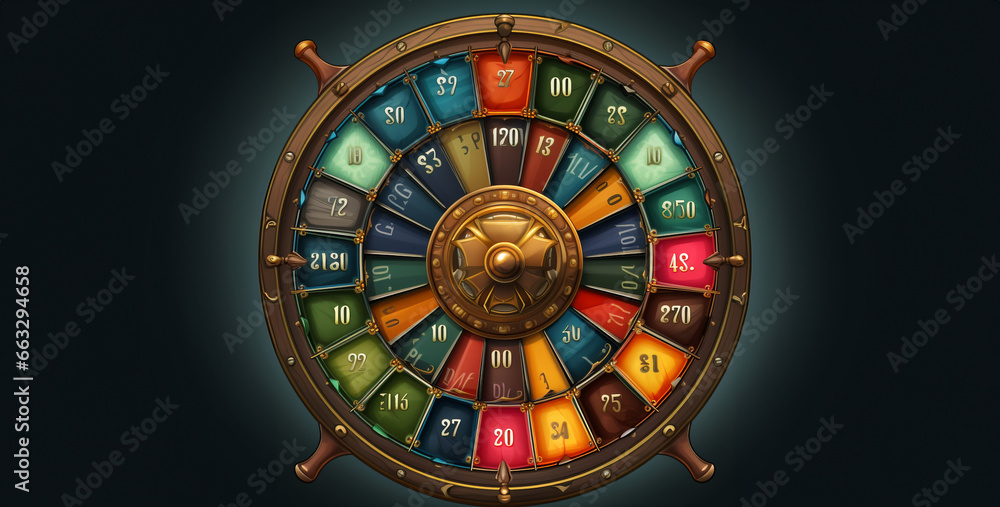  target with arrow, Spin the wheel to win the prize game background