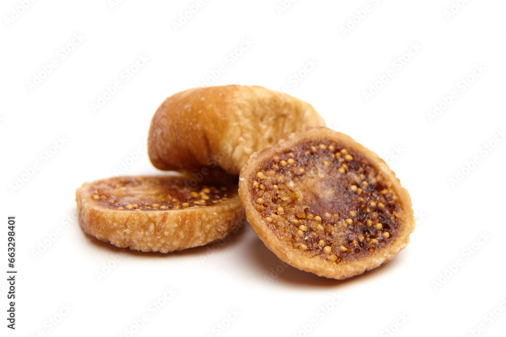 Dried figs isolated on a white background Dried figs isolated on a white background