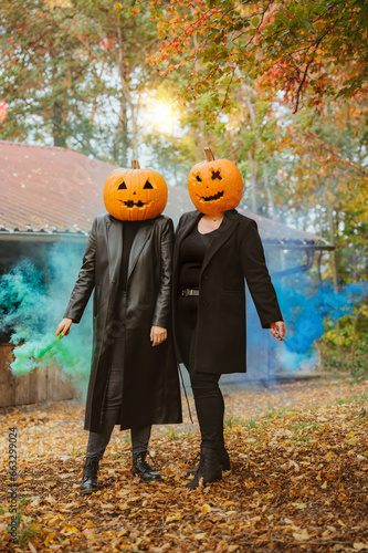 Halloween Kürbiskopf - Kürbis auf dem Kopf