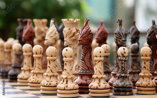Strategic Game Ceramic Chess Set