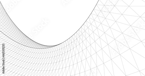 abstract architecture arch 3d illustration