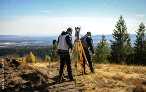 Surveying Land Civil Engineering Students