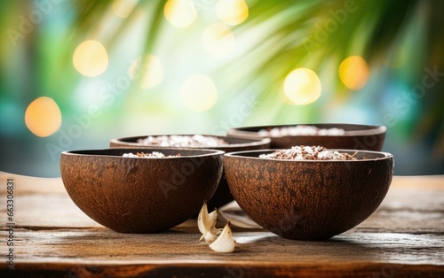 Natural Setting Coconut Shell Bowls