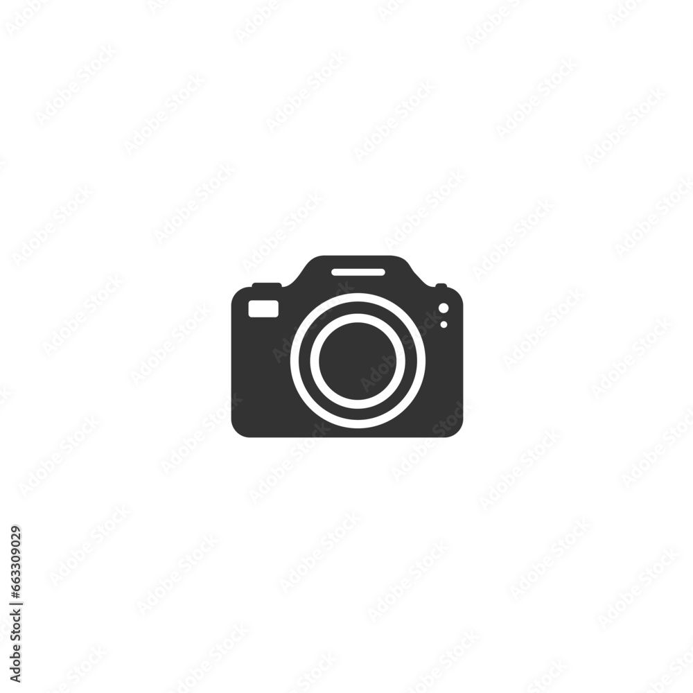 Photo Camera icon set vector Photography flat sign symbols logo illustration isolated on white background beautiful black color