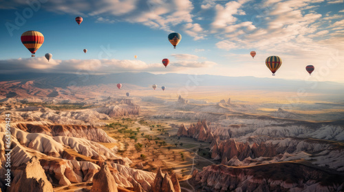 Hot Air Balloons and Rock Formations