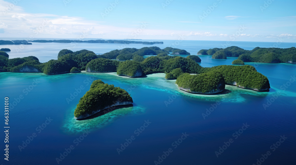 Lush Vegetation Islands
