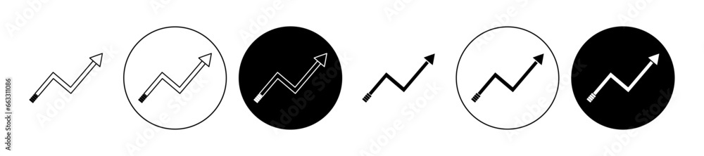 Improve icon set. Human productivity growth icon in black color for ui designs. - obrazy, fototapety, plakaty 