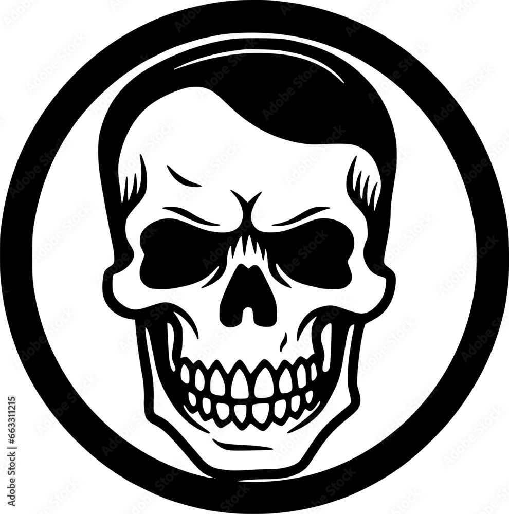 Fototapeta premium Skull - High Quality Vector Logo - Vector illustration ideal for T-shirt graphic