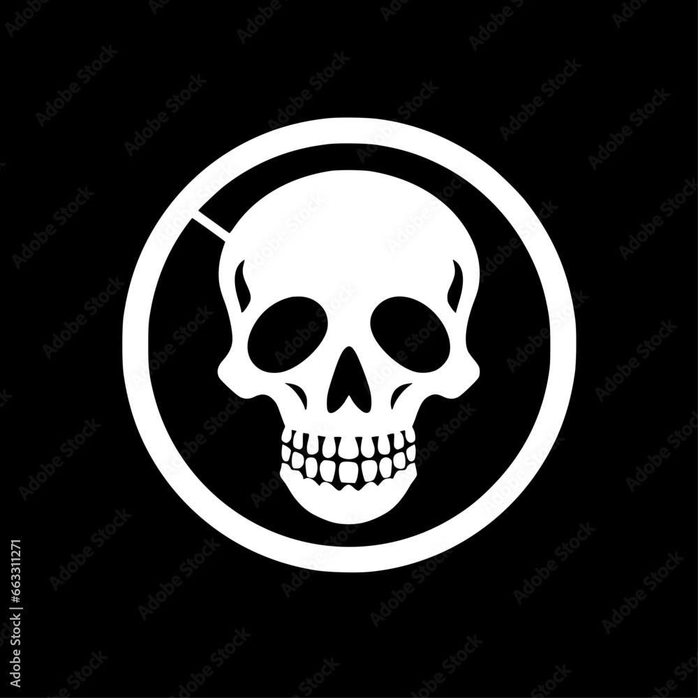 Skull - Minimalist and Flat Logo - Vector illustration Skull - Minimalist and Flat Logo - Vector illustration