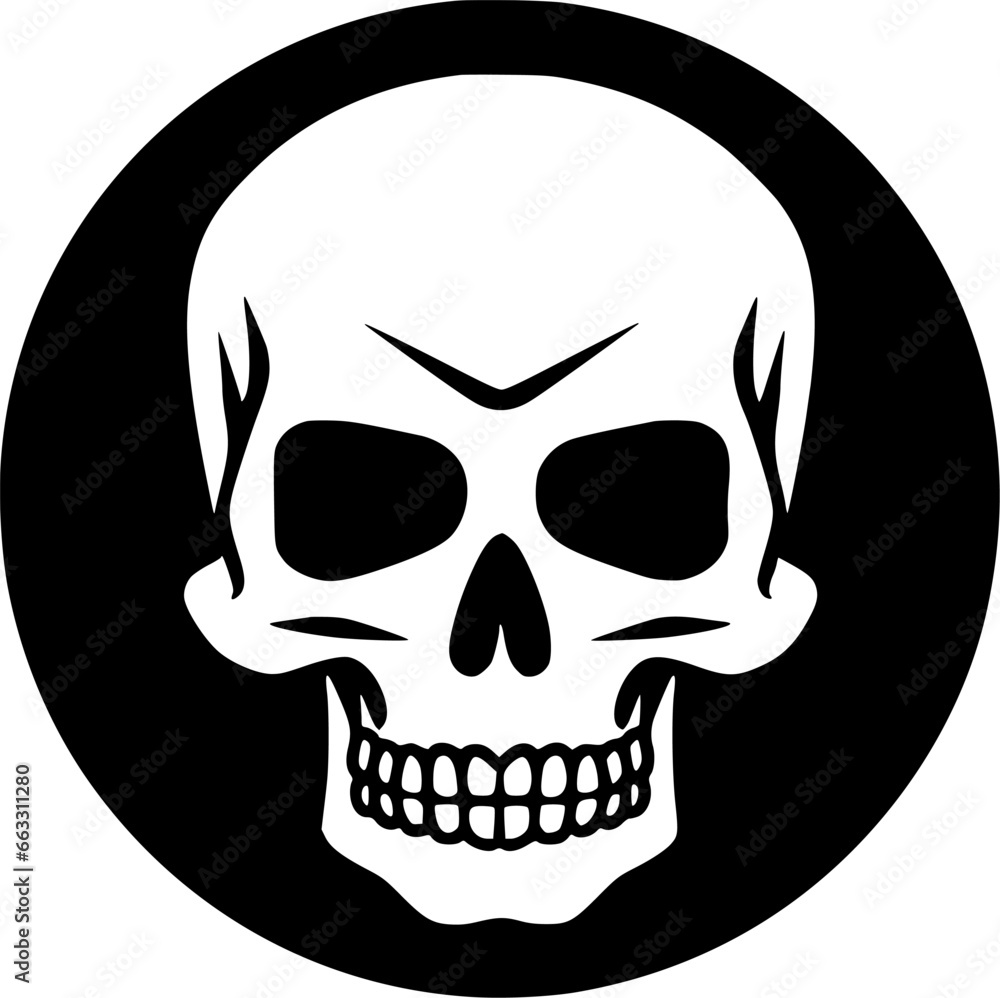 Fototapeta premium Skull - Minimalist and Flat Logo - Vector illustration