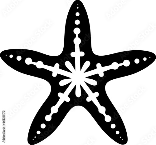 Starfish - Minimalist and Flat Logo - Vector illustration