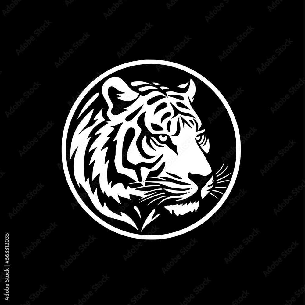 Tiger | Minimalist and Simple Silhouette - Vector illustration Tiger | Minimalist and Simple Silhouette - Vector illustration