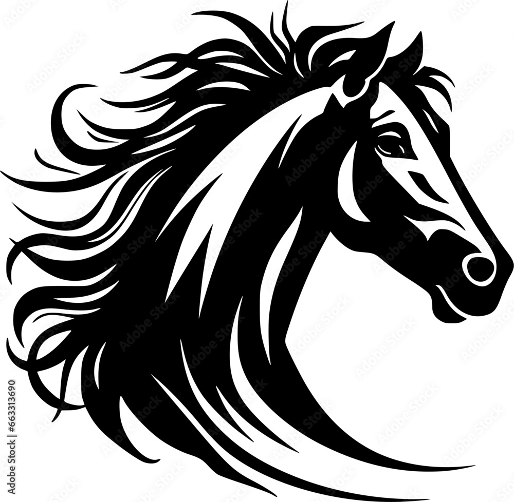 Fototapeta premium Horse - Minimalist and Flat Logo - Vector illustration