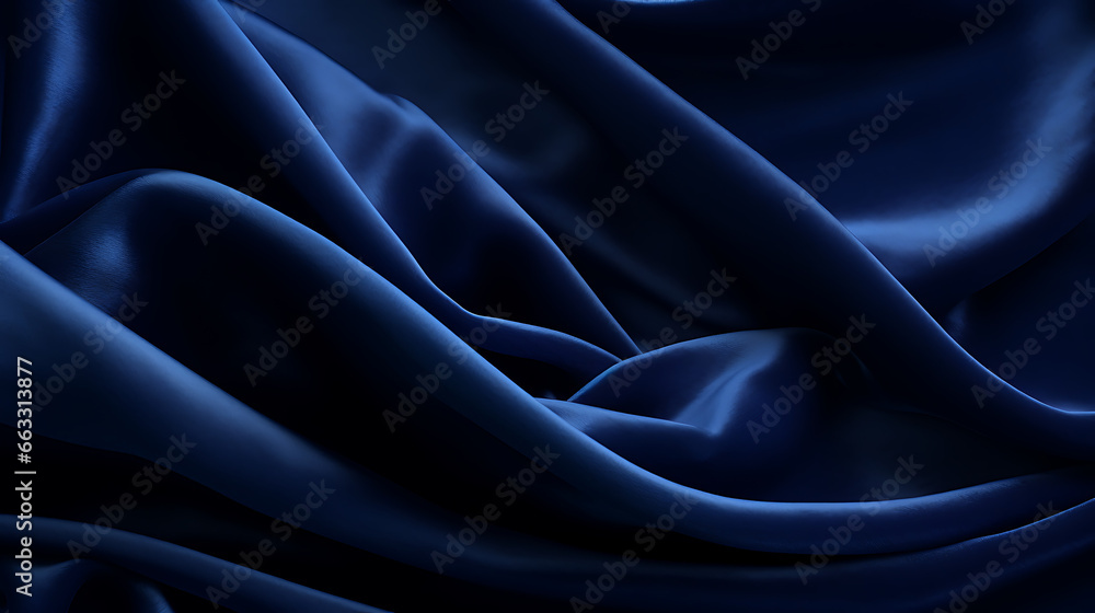 Obraz premium a rich and textured fabric background in deep velvet blue, suitable for use in fashion design, interior decor, or any creative project that requires a touch of opulence and comfort 
