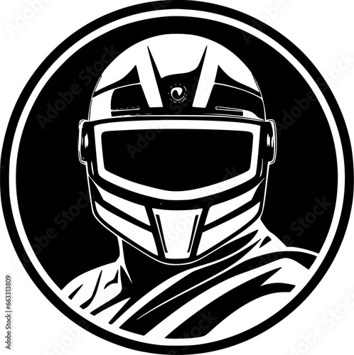 Racing | Minimalist and Simple Silhouette - Vector illustration
