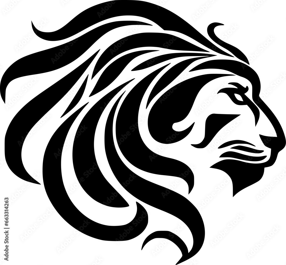 Lion | Minimalist and Simple Silhouette - Vector illustration Lion | Minimalist and Simple Silhouette - Vector illustration