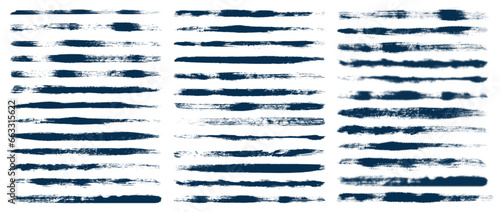 Dirty stripes set elements monochrome