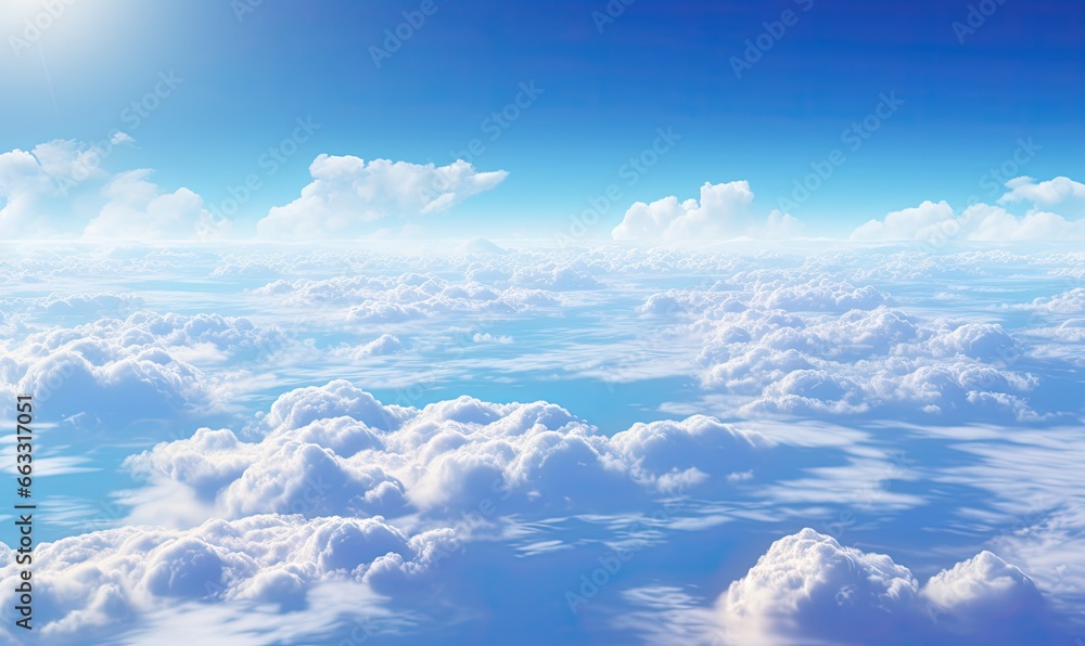 impressive image of an aerial view of beautiful clouds on a lovely day. Generative AI impressive image of an aerial view of beautiful clouds on a lovely day. Generative AI