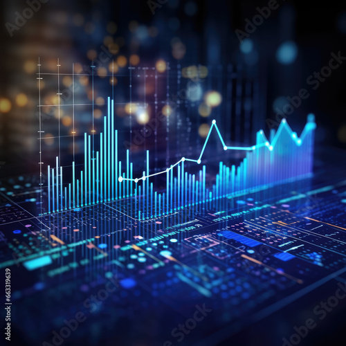 Business data analysis and analytics of customers insights with charts.