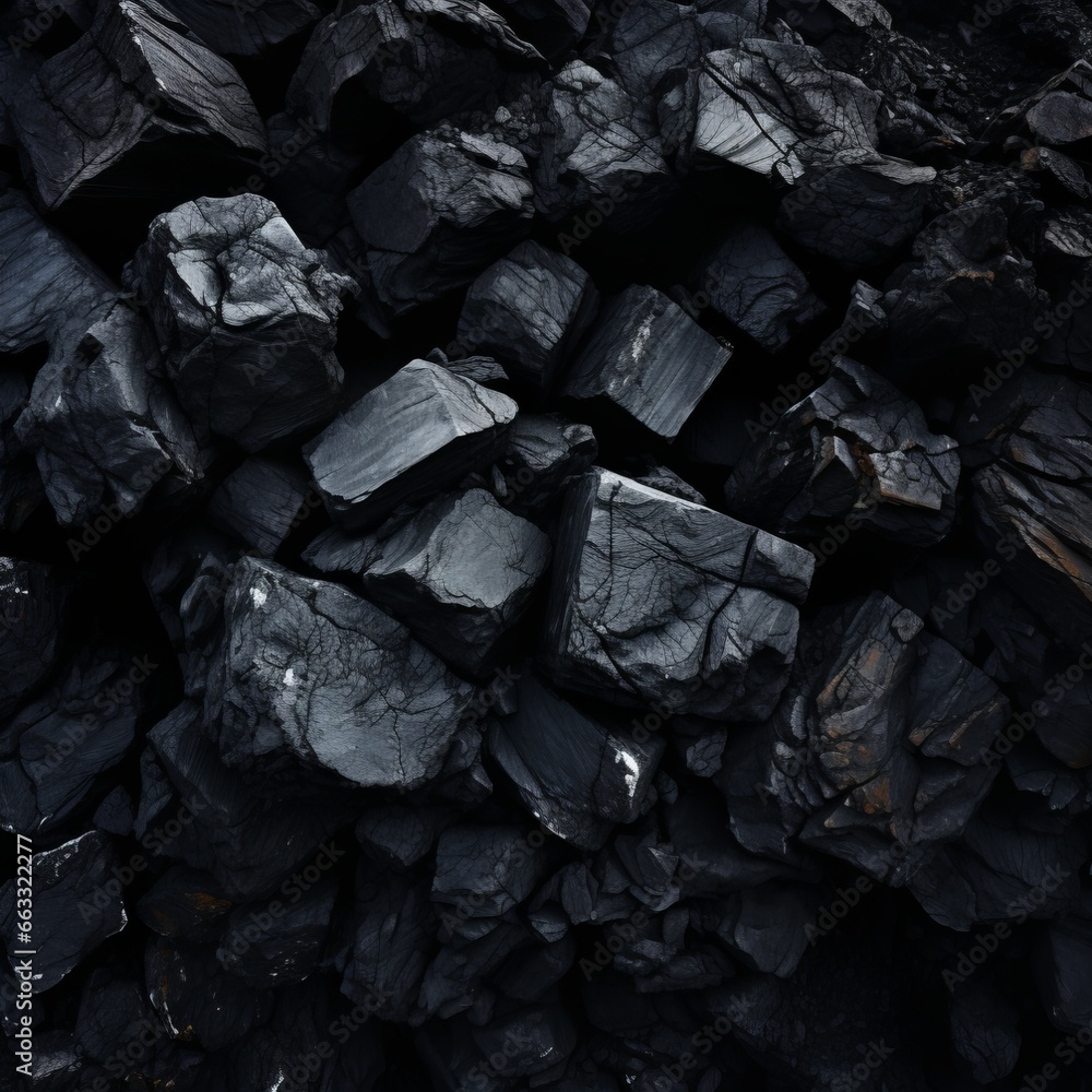 Coal, close up, macro