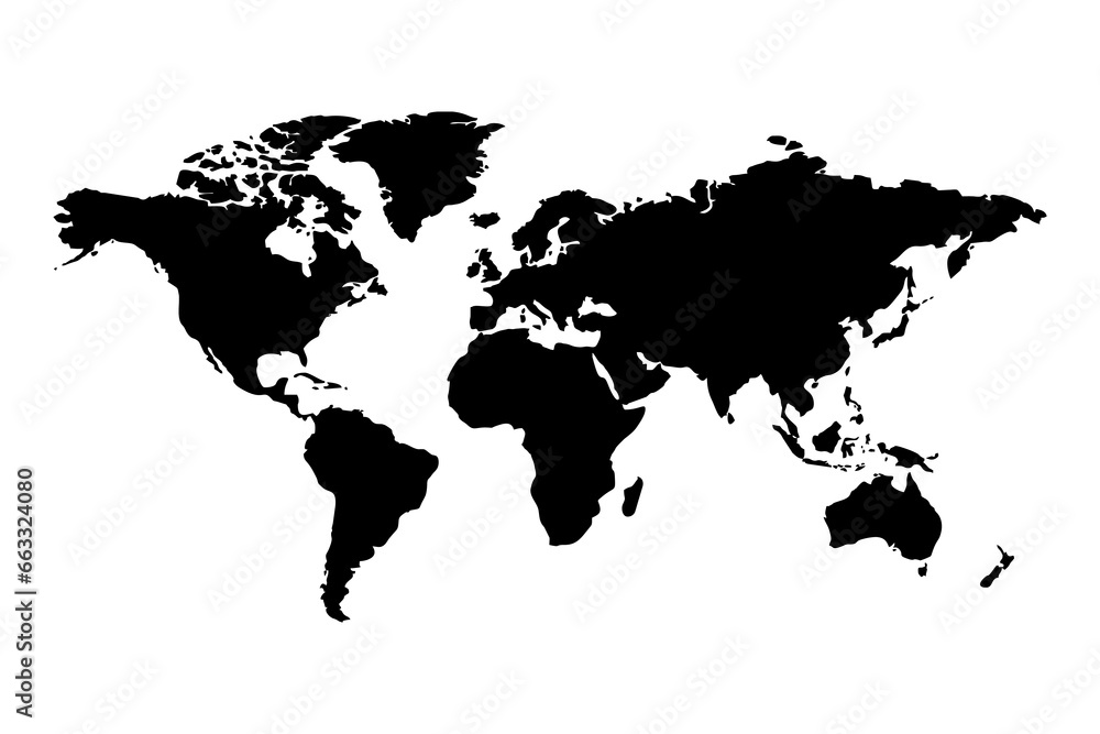 Obraz premium world map. vector icon on white background