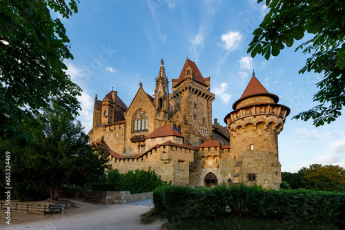 The Castle Kreuzenstein in Leobendorf at Vienna Austria