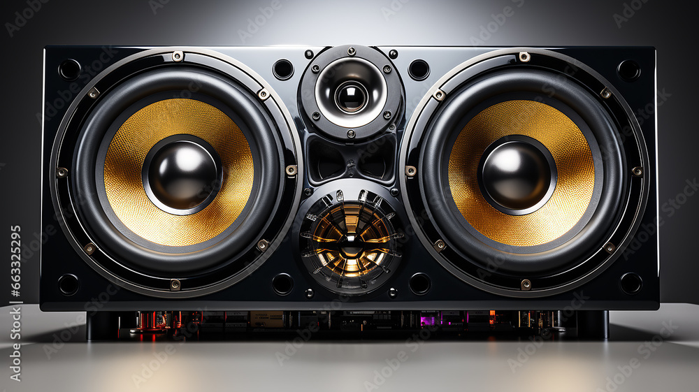 abstract background music, the volume of a fashionable speaker system, a fictional object computer graphics abstract background music, the volume of a fashionable speaker system, a fictional object computer graphics