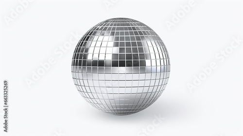 mirror disco ball isolated on the background, a musical object