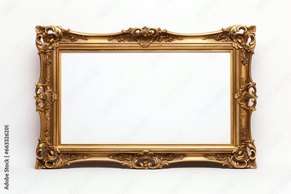 A wooden photo or painting frame for wall decor A wooden photo or painting frame for wall decor