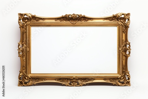 A wooden photo or painting frame for wall decor