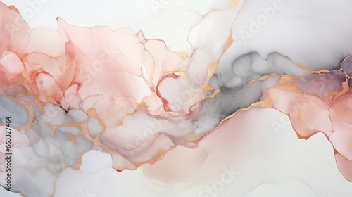  an abstract painting of pink, grey, and white colors. generative ai