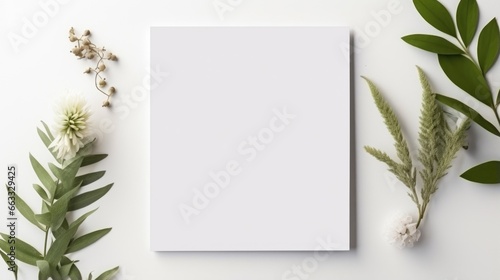 White Box paper Blank Mockup on light grey background © ArtStockVault