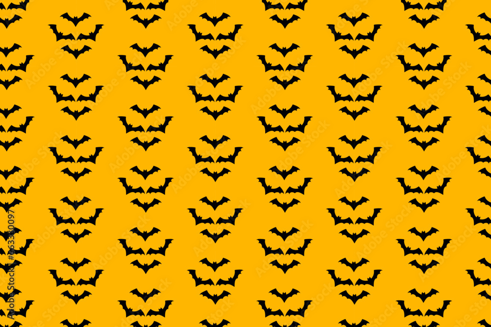 Halloween background vector, halloween 2023, Halloween bats. Halloween decorative elements.