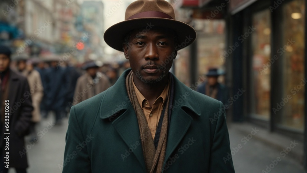 Classic Person in a street Classic Person in a street