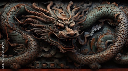 ドラゴンの彫刻
