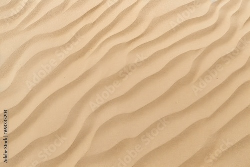 Closeup of sand pattern of a beach in the summer.