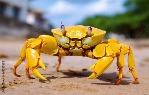 Yellow land crab.