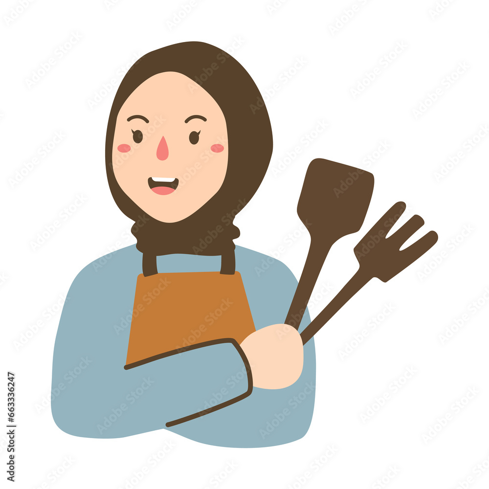 people cooking their favourite food illustration