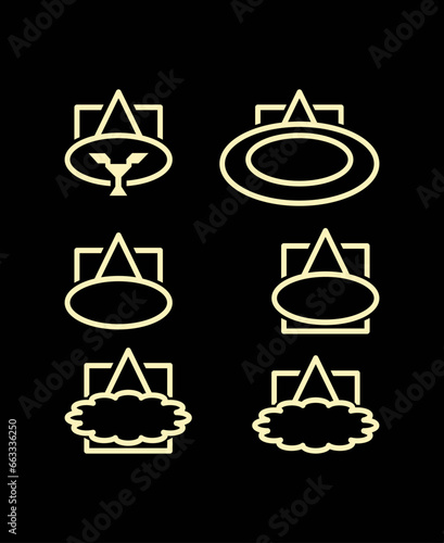 The logo is a hat-shaped modes. Unique and interesting.