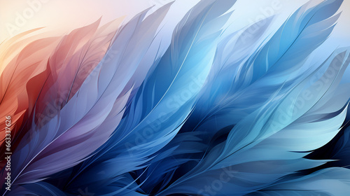 abstract flat 2D perspective with feathers in motion background 16:9 widescreen wallpapers © elementalicious