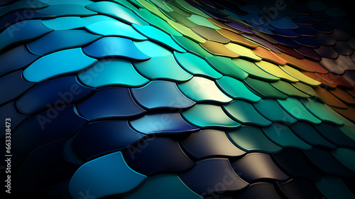 abstract vibrant 3D perspective with fractals and scales background 16 9 widescreen wallpapers