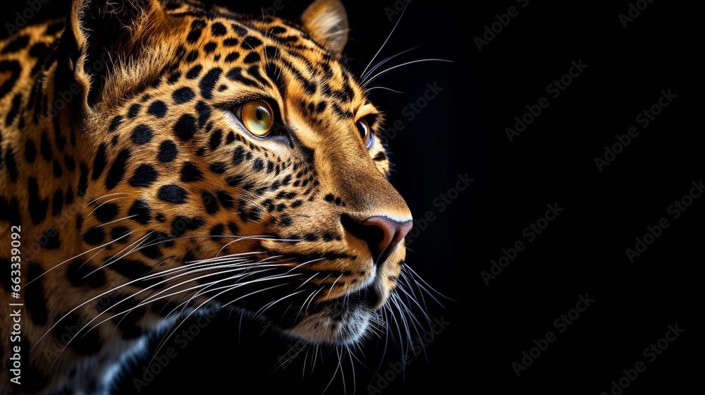 獲物を見つめるヒョウ 獲物を見つめるヒョウ