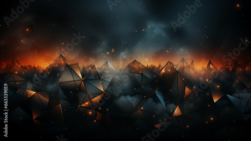 abstract dark burning perspective with triangles background 16:9 widescreen wallpapers